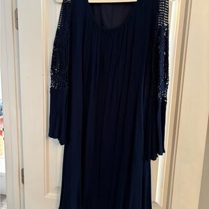 Chic Navy Long Sleeve Dress